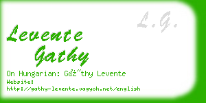 levente gathy business card